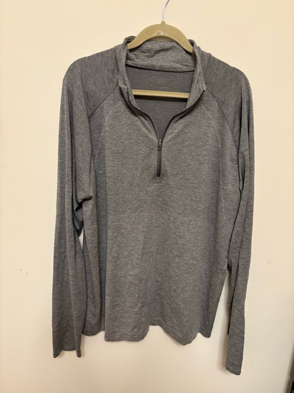 Lululemon Metal Vent Tech Half-Zip 2.0 Pullover - Heathered Grey - Size XXL